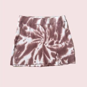 Tie dye miniskirt